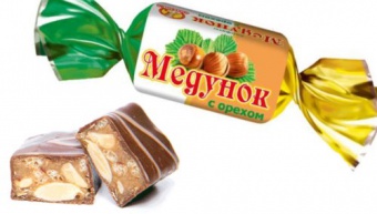 Конфеты Медунок с орехом 200г Славянка